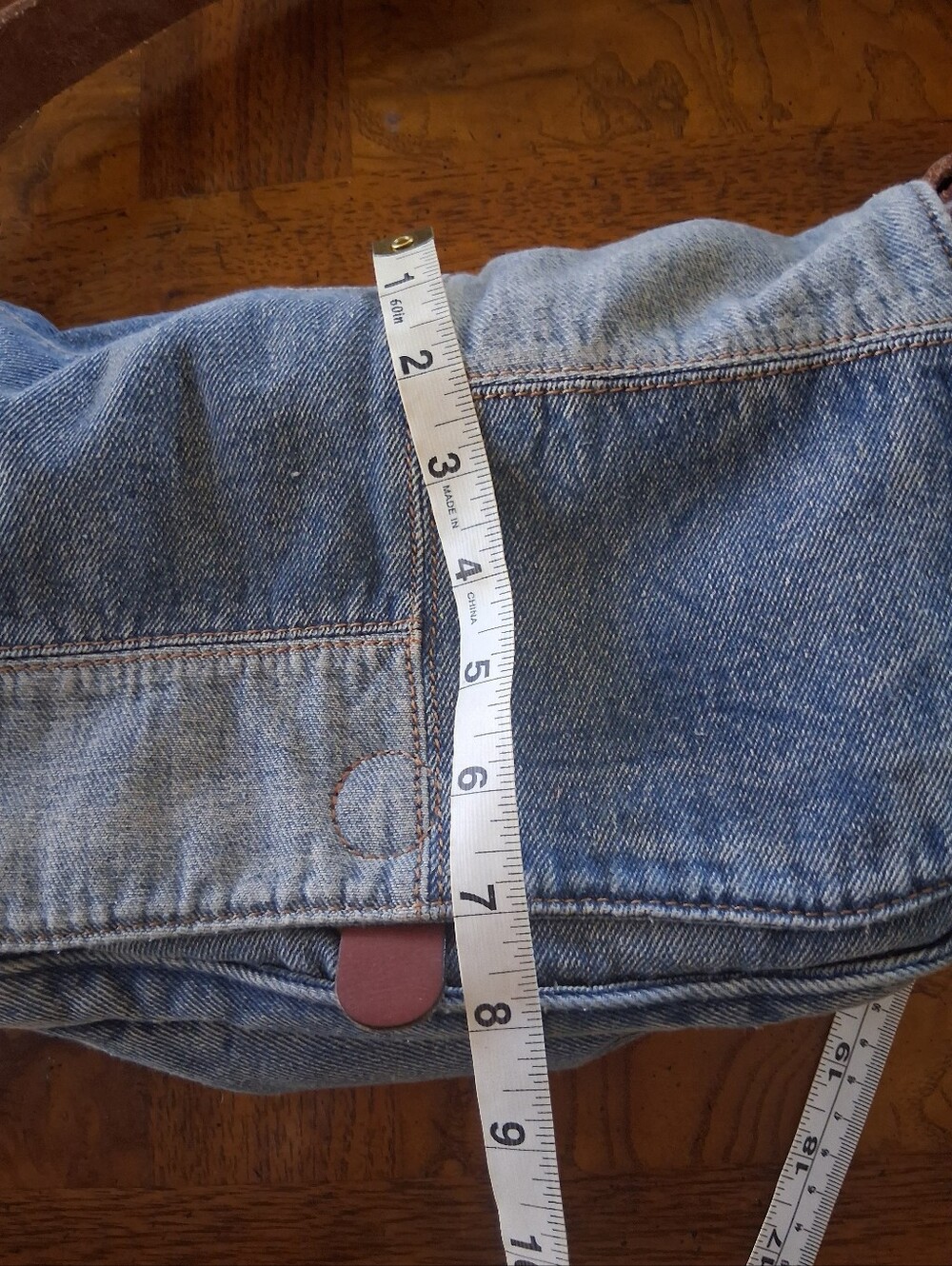 Patricia Nash Leather Denim patchwork , cross body or shoulder. - Picture 4 of 9